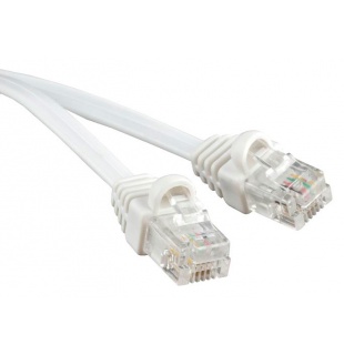 Cabeus PC-TEL-RJ12-0.5m Патч-корд 6p4c телефонный, 0.5 м, белый