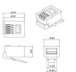 Cabeus 6P6C Телефонный коннектор RJ-12